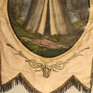 Antique Odd Fellows Ceremonial Banner from 1800s