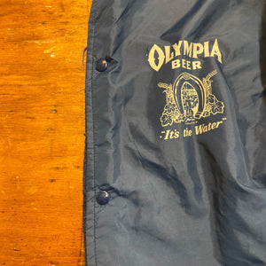 Vintage Olympia Beer Snap Jacket | XL 1970s