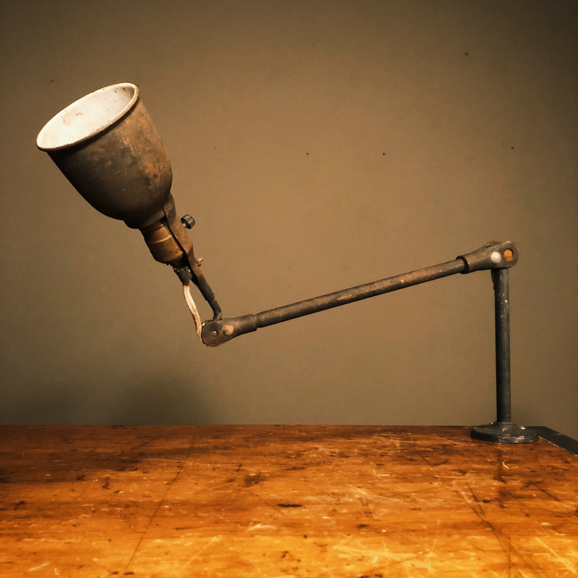 Vintage Fostoria Localite Industrial Lamp