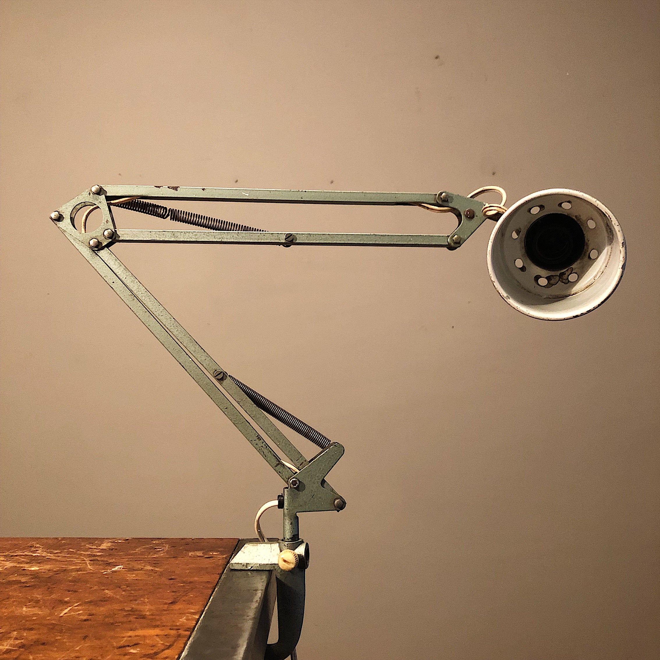 Vintage Swing Arm Drafting Lamp | Cyril Pesek Estate – Mad Van Antiques
