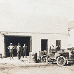 Antique Photograph of Mechanic Shop from 1917 - Early 1900s Auto Photography - Greaser Culture - Denim Workwear - Ford Cars