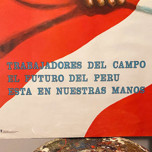 Rare Protest Poster from Peru 1960s? | WPA Style  Revolution Art