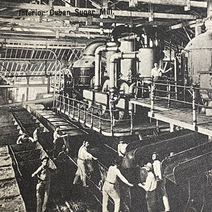 Antique RPPCs of Sugar Mill Operation - Early 1900s - Lot of 5 Postcards - Rare Occupational RPPC - South of the Border Cuba