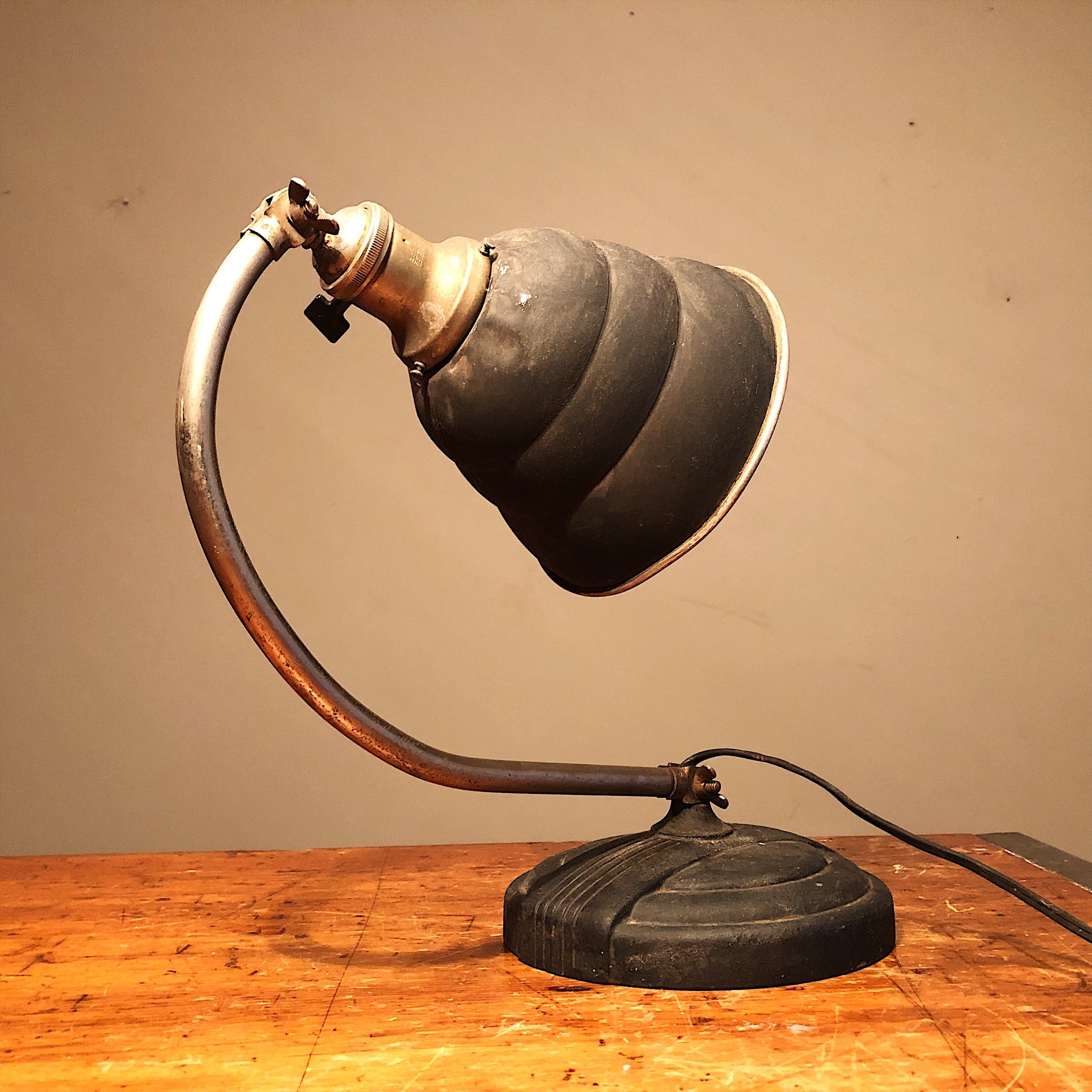 Vintage Industrial Articulating Desk Lamp - General Electric - Rare Art Deco Light - Decor - Unusual Weird