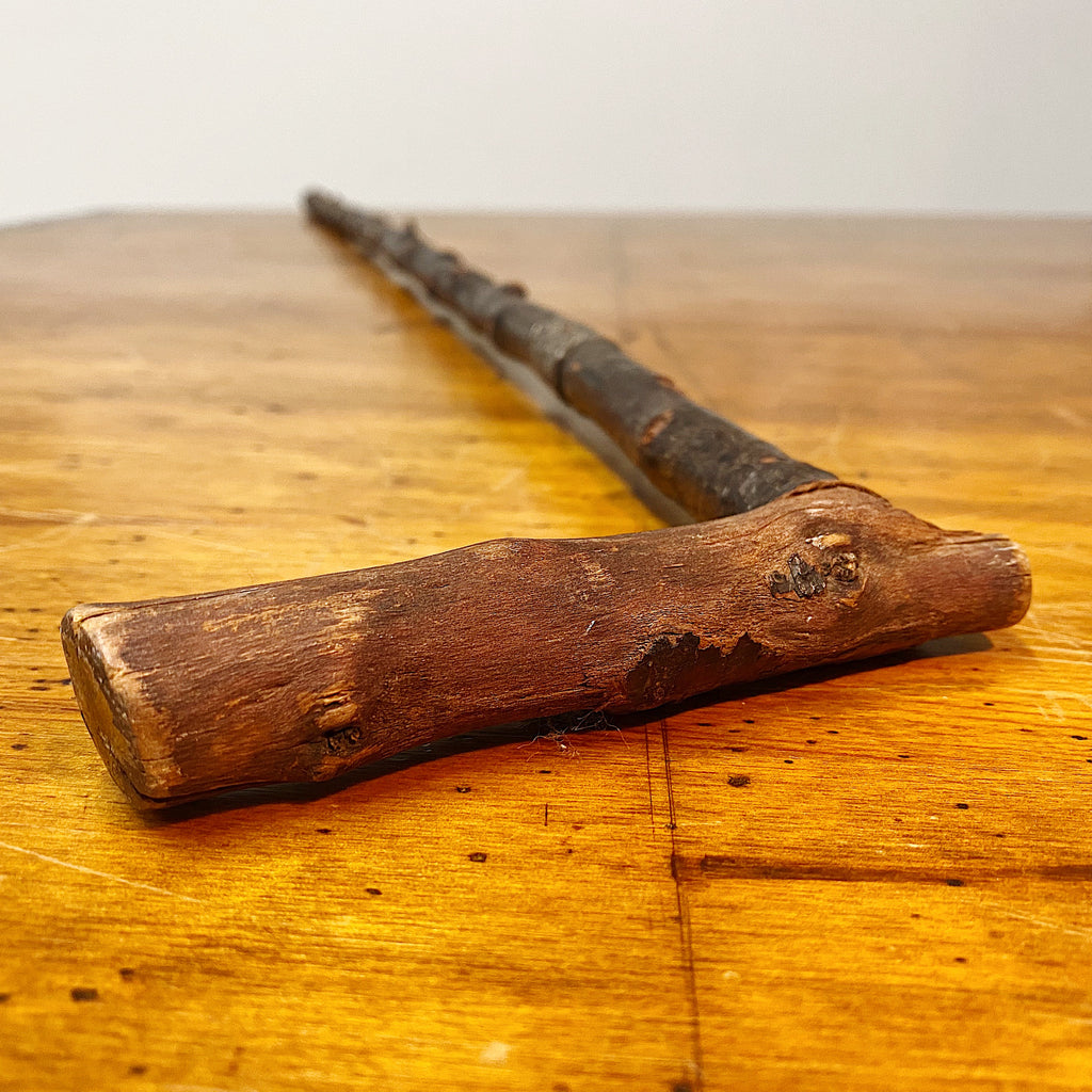 Antique Irish Blackthorn Shillelagh Walking Cane Early 1900s Mad Van Antiques 9253