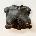 Vintage Sculpture of Nude Bust and Hands | 1970s