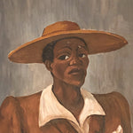 WPA Era Painting of African American Man in Zoot Suit - 1942 - Signed "N. Mael" - Pre Riots - Oil on Board - Rare Subject Matter 