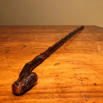 Vintage Blackthorn Shillelagh Walking Stick Cane - Shamrock Maker's Mark - Irish - Thorny Shaft
