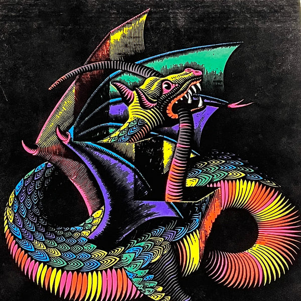 1970s MC Escher Black Light Poster of Dragon – Mad Van Antiques
