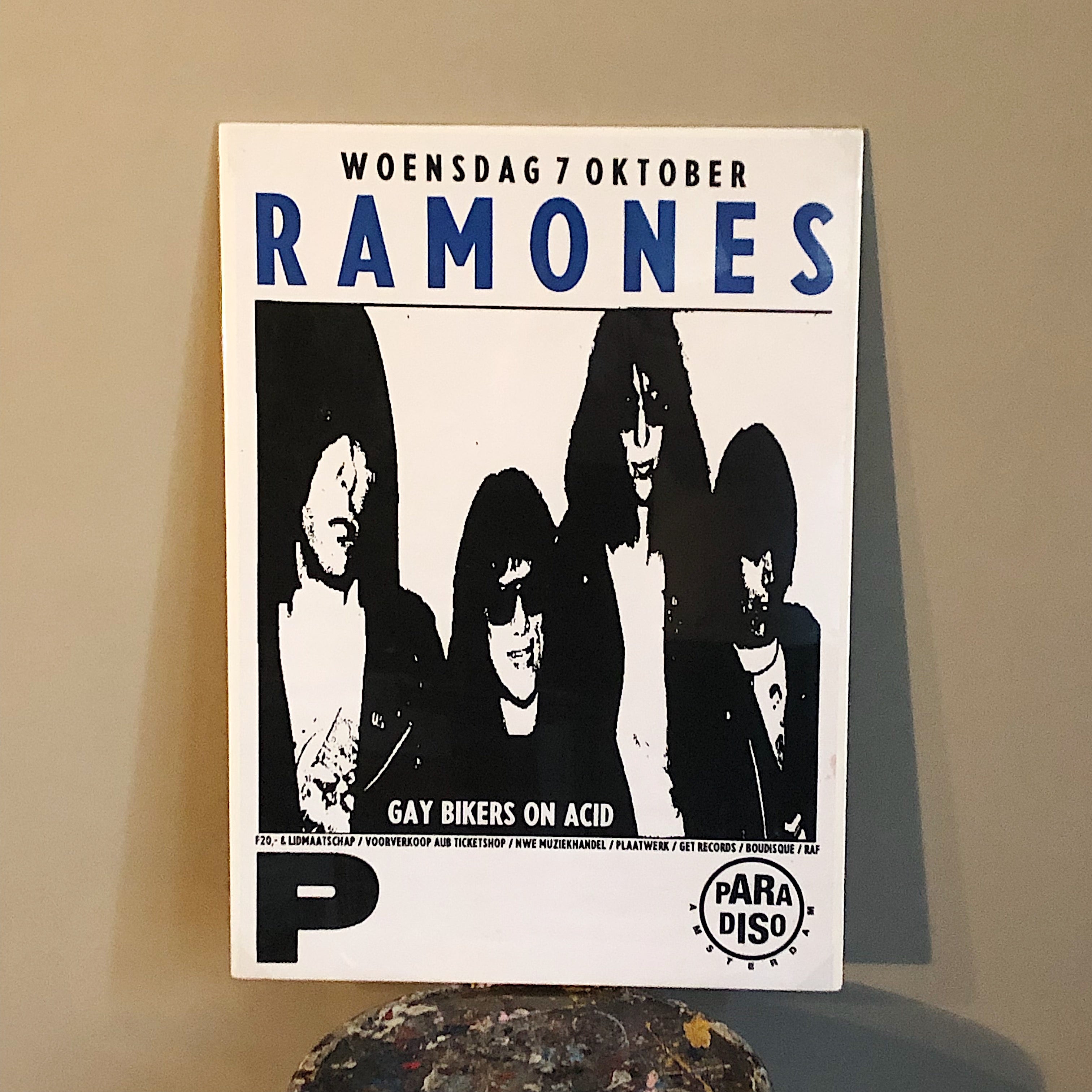 Ramones Poster from Amsterdam Concert | 1987