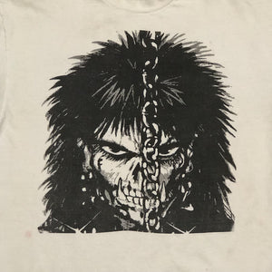 Vintage Punk Goth T-Shirt from the 90s - XL - The Crow Comic Influence - James O'Barr - Hanes Beefy-T Tag - Skull Figure