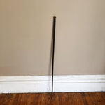 Antique Leather Cane with Brass Top and Ferrule - 1800s