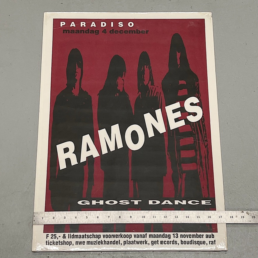 Reserved for H - Rare Ramones Concert Poster from Amsterdam