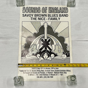 Rare Savoy Brown Blues Band Concert Poster | April 1971