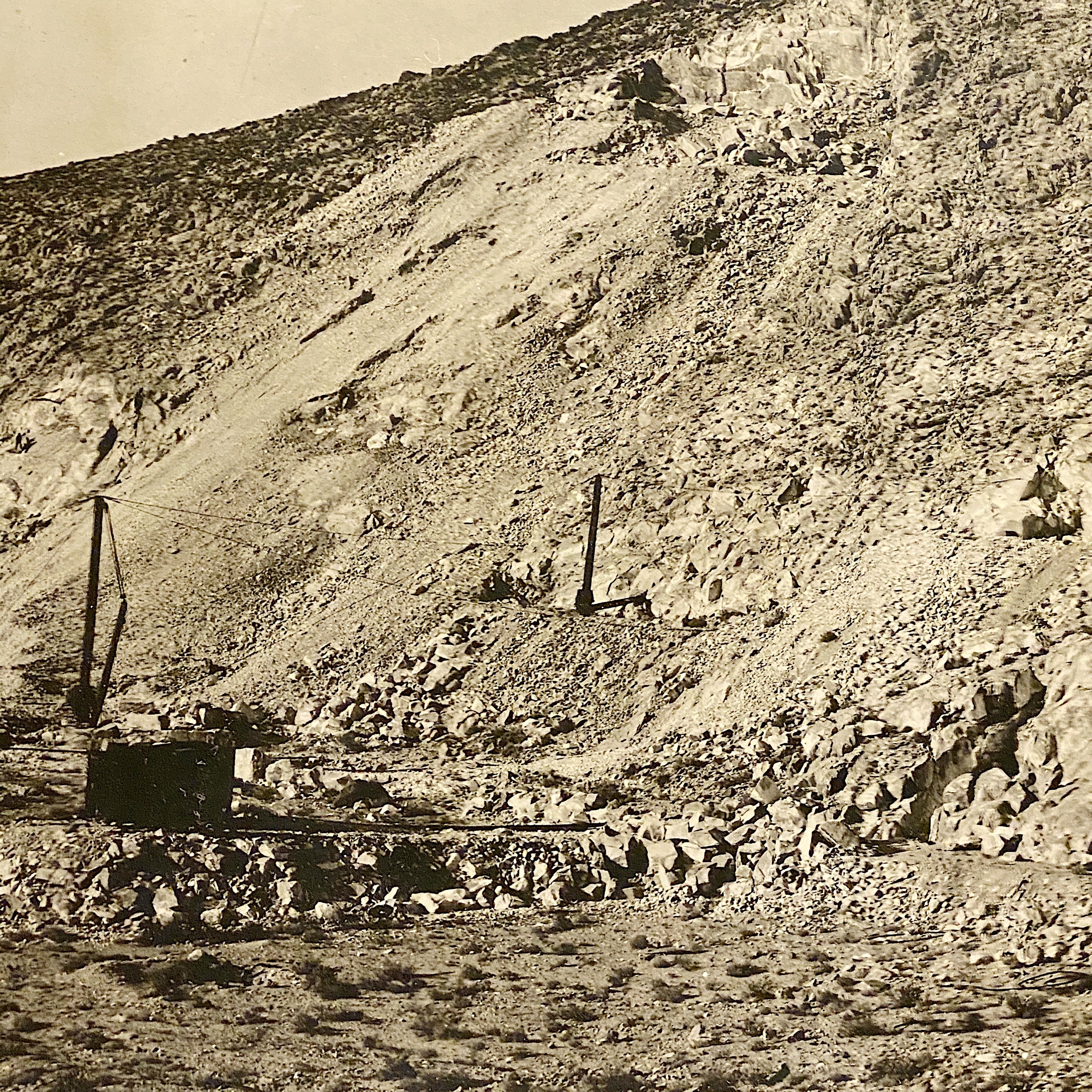 Antique Panoramic Photograph of Inyo Marble Mine | California 1918