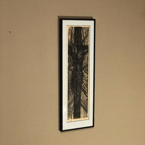 Crucifixion Art Print signed Dennis Wilson from 1965