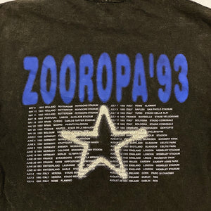 U2 Zooropa Concert T-Shirt from 1993 European Tour | Large Size