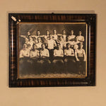 Large Antique Photograph of Military Academy Team - West Point WW1 Era - Fencing? - 25 x 21 - Rare Unusual Tiger Frame