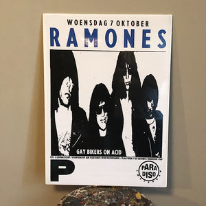 Ramones Poster from Amsterdam Concert - 1987 - Punk Rock Memorabilia - New York Music Scene - Paradiso - European Tour - Joey Ramones