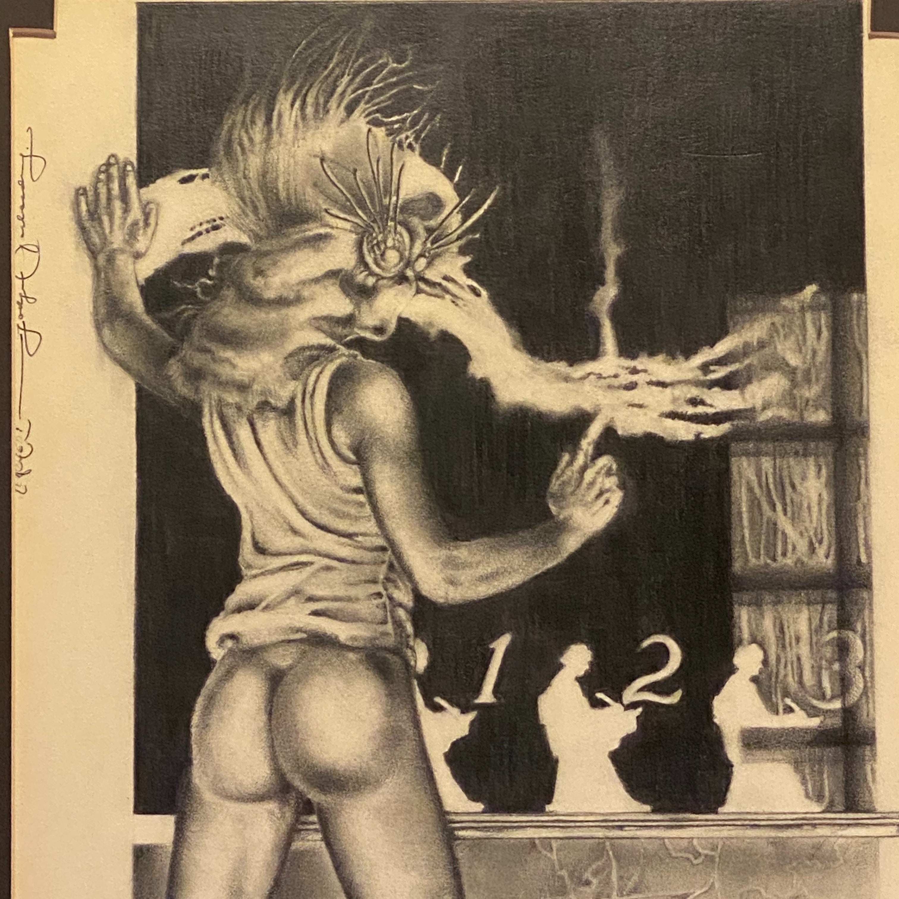 Rodger Gerberding Illustration of Sci-Fi Scene - 1987 - Surreal Illustrator Art - Listed Artist - Steampunks Art - Heavy Metal Rare