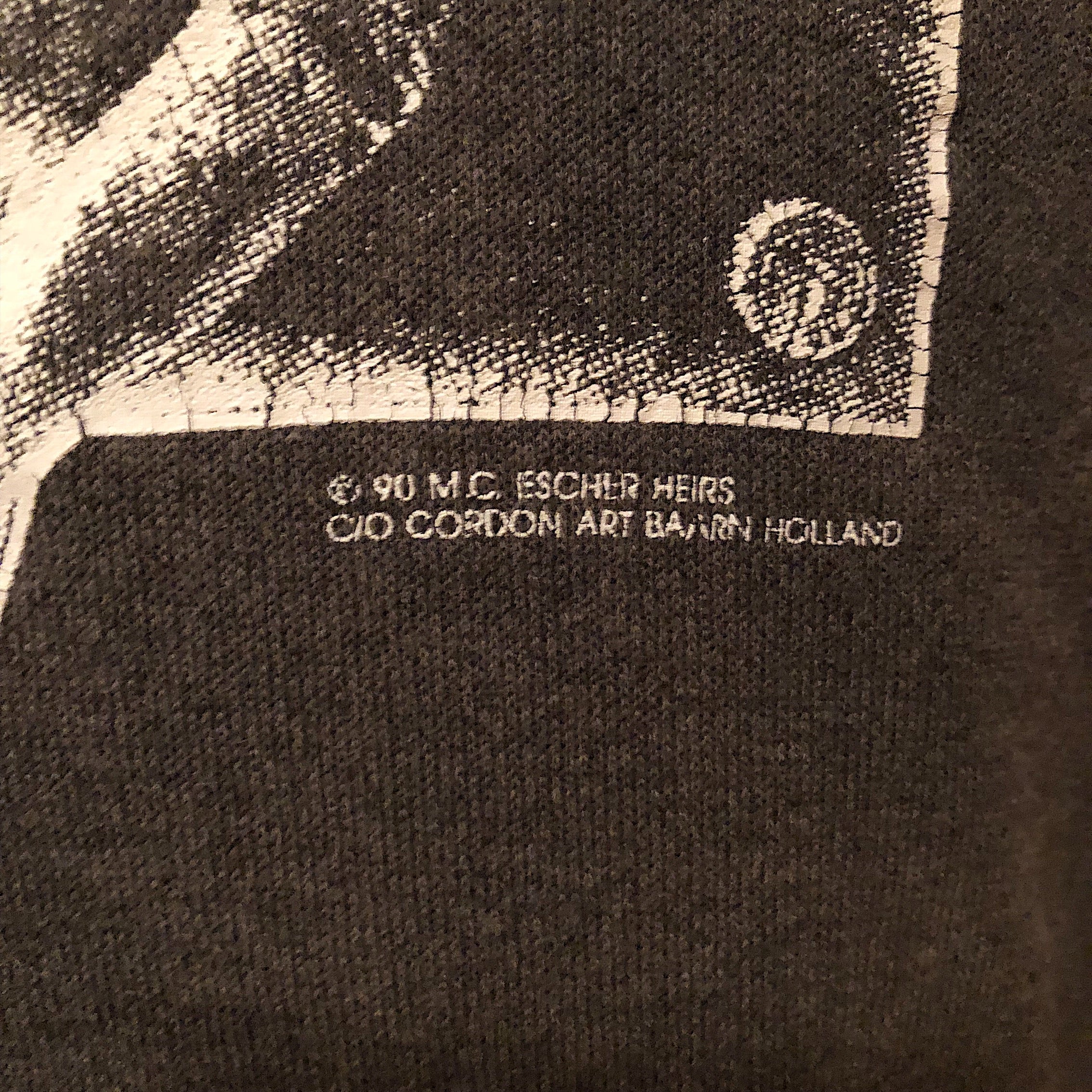 Rare M.C. Escher Sweatshirt of Drawing Hands - XL - 1991 - C/0 Cordon Art Baarn Holland - Vintage Clothing