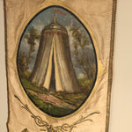 Sideview Antique Odd Fellows Ceremonial Banner from 1800s 