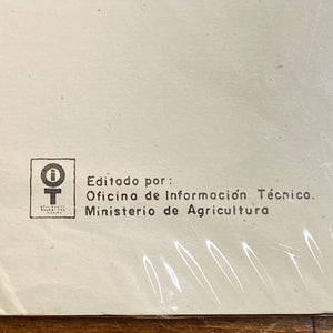 Ministerio de Agricultura Rare Protest Poster from Peru 1960s? - WPA Style - Revolution Art - Agrarian Land Reform - Trabajadores - Oficino de Infomacion Técnico