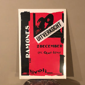 Rare Ramones Concert Poster from Netherlands - 1989 - Utrecht - Vintage Rock Memorabilia - Punk Rock Classic - Joey Ramone