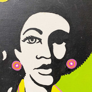 1970s Painting of African American Woman | Rare Soul Power