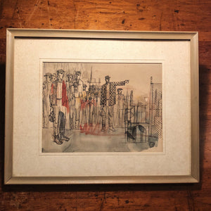Framed artwork | Cyrus Running Painting from 1965