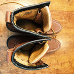 Inside Vintage Hunting Boots Custom Made in the USA 