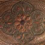 Antique Leather Portfolio Cover with Tooled Ornate Design - Continental School Manuscript Cover - 1800s - Arts and Crafts 