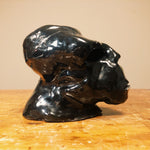 Vintage Gorilla Head Sculpture Right Side