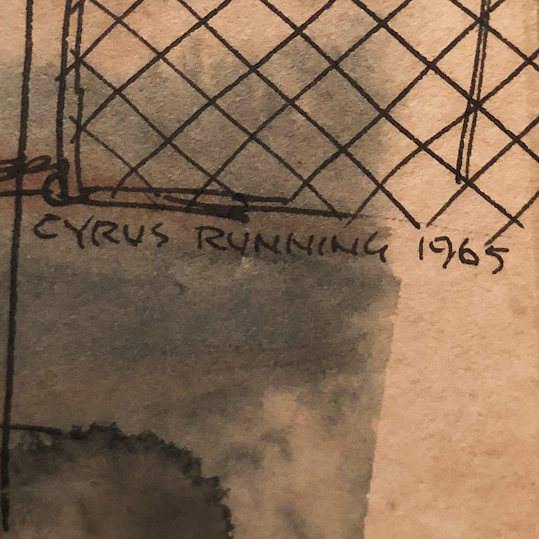 Signed and Dated 1965 by Cyrus Running