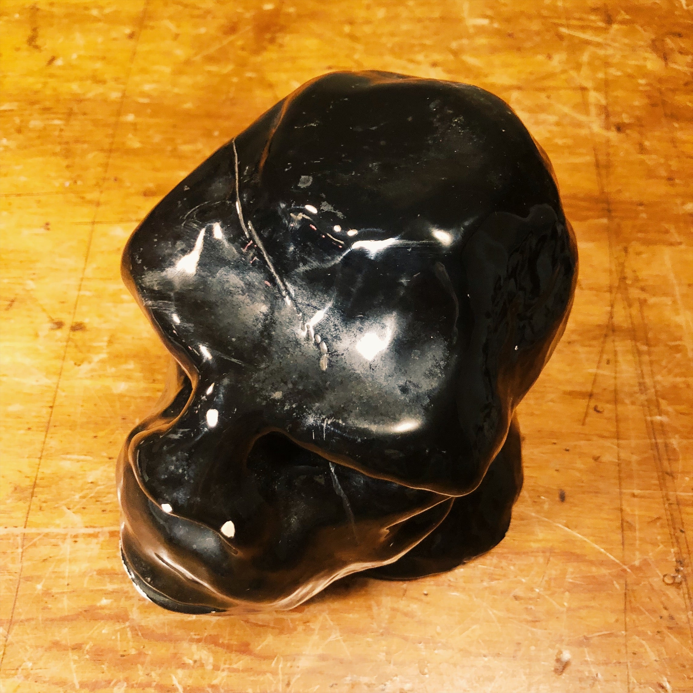 Vintage Gorilla Head Sculpture - Top Left Head