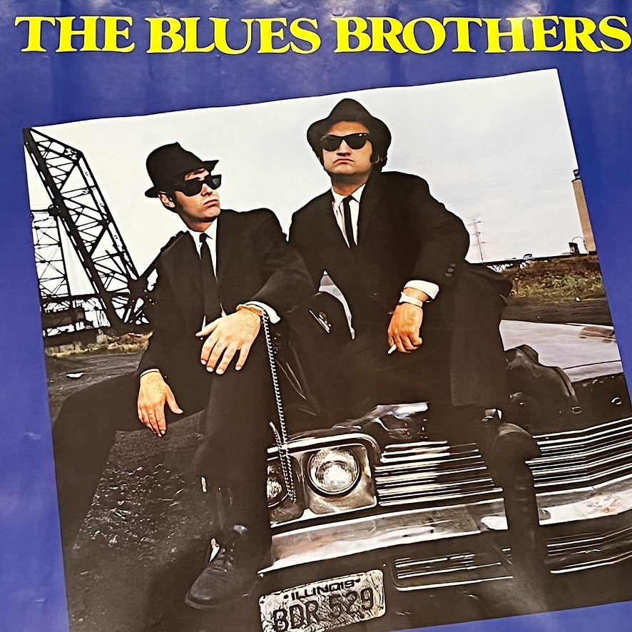 Rare Blues Brothers Poster of Original Picture Soundtrack - Vintage Movie Posters - 1980 - John Belushi - Dan Ackroyd - Cult Movies