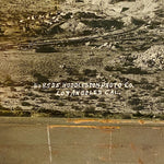 Huddleston Photo Co Stamp from Antique Panoramic Photograph of Inyo Marble Mine | California 1918