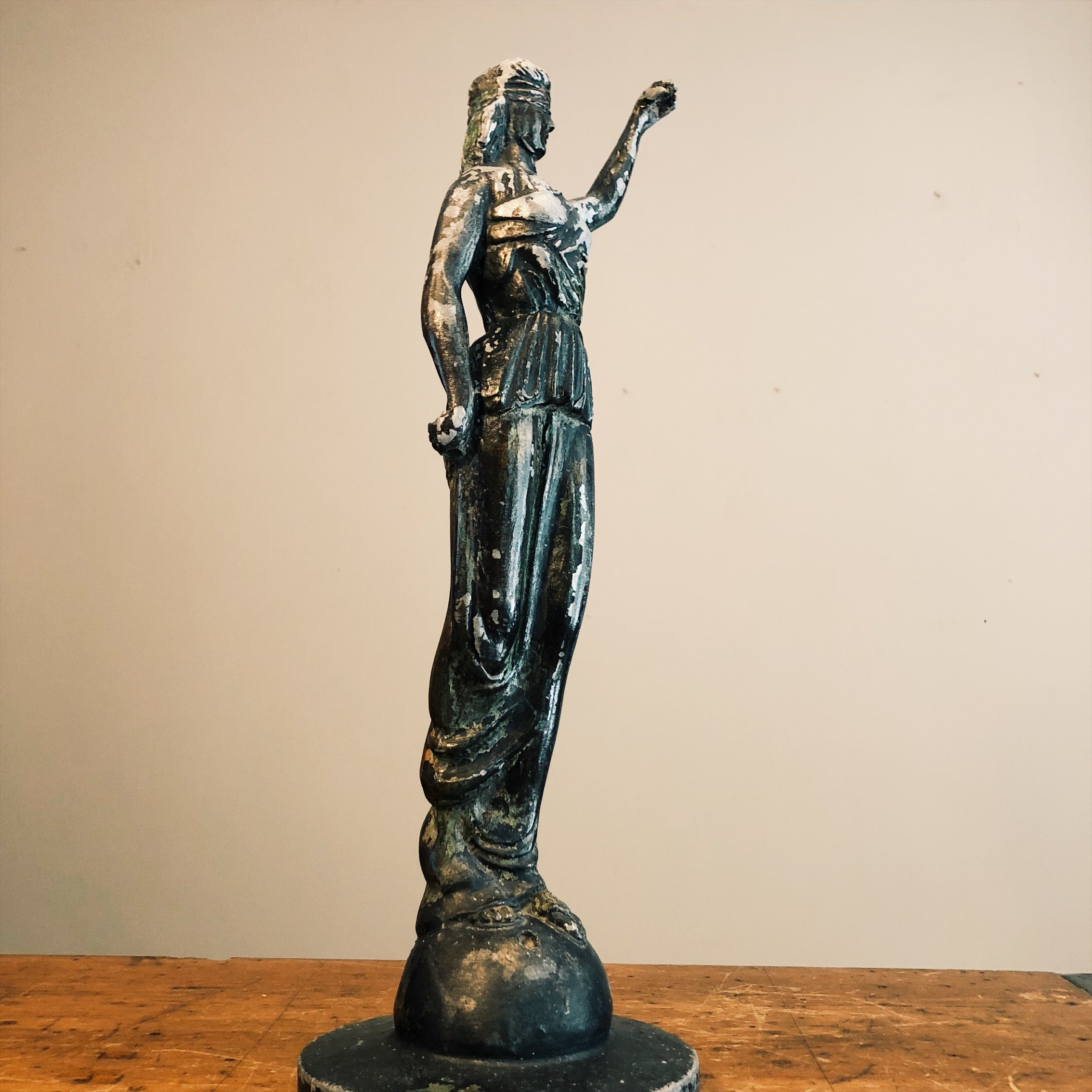Vintage Justice Sculpture Statue by Austin Productions Inc from 1965