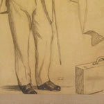 Eastman Johnson Graphite Drawing of Dapper Man | 1860s?