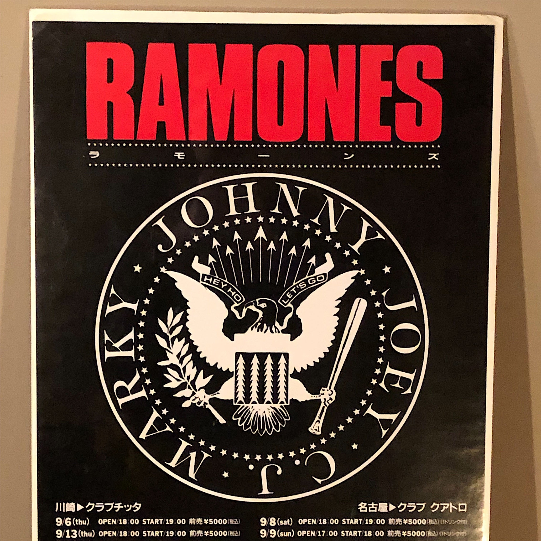 RAMONES IN JAPAN 1990 /ラモーンズ 日本公演 パンフレット /ツアー 