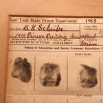 Prison Fingerprint Display from Panama Pacific Exposition | 1915