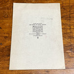 Rare History and Story of Paper Making Pamphlet | WPA Artisan Book