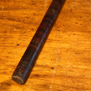 Victorian Stacked Leather Walking Cane | Self Defense