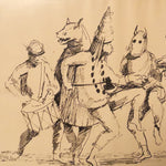 Barrington Watson Drawing of John Canoe Dancers