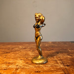 Art Deco Nude Woman Bottle Opener - Vintage Brass Breweriana - 1920s - Rare Deco Collectibles - Rare  Sculpture
