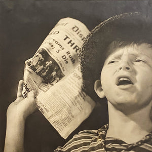 Rare 1939 World's Fair Photograph of Newsboy by Harvey O. Carpenter