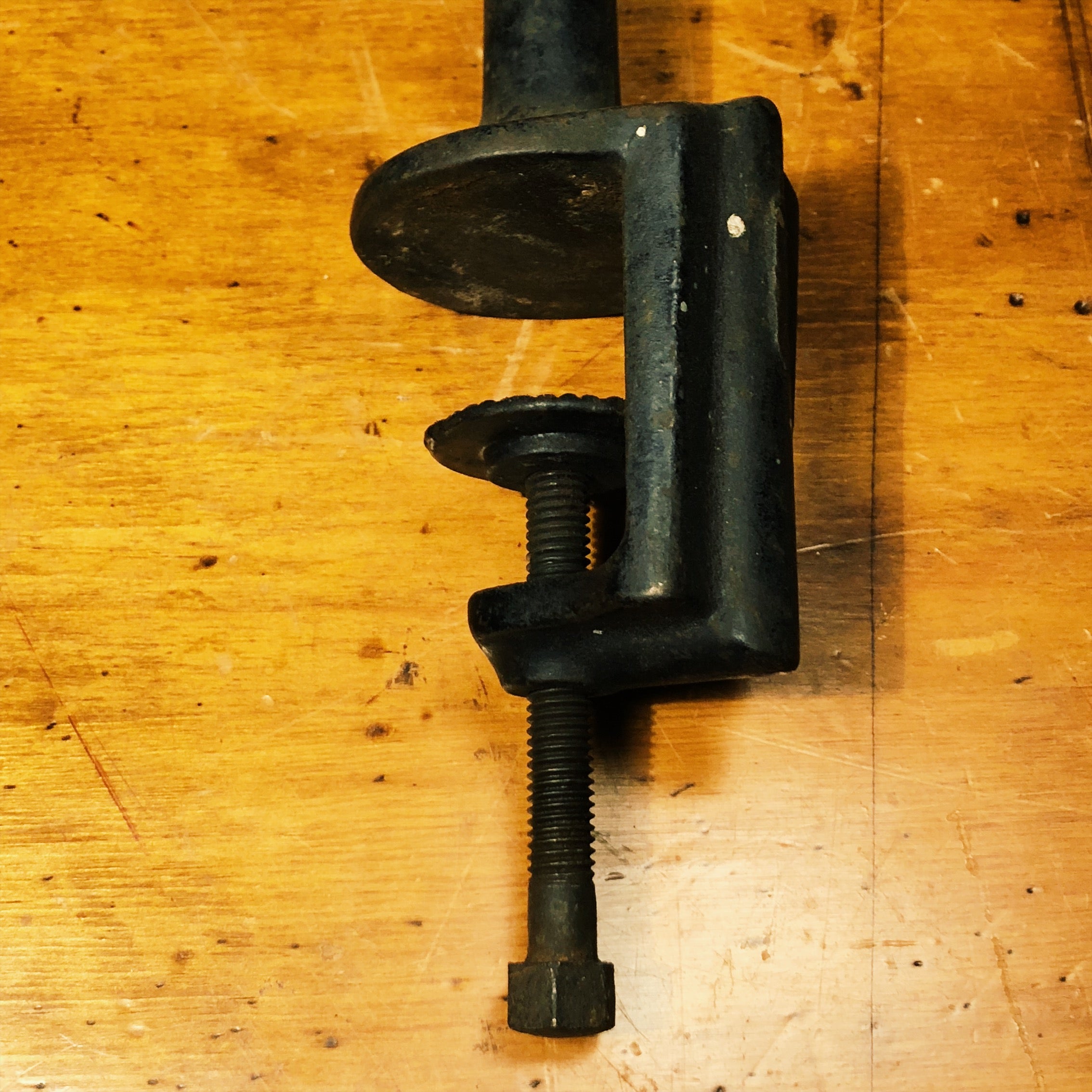 Vintage Scissor Arm Clamp for Industrial Light or Telephone Railroad Depot Phone - Loft Decor