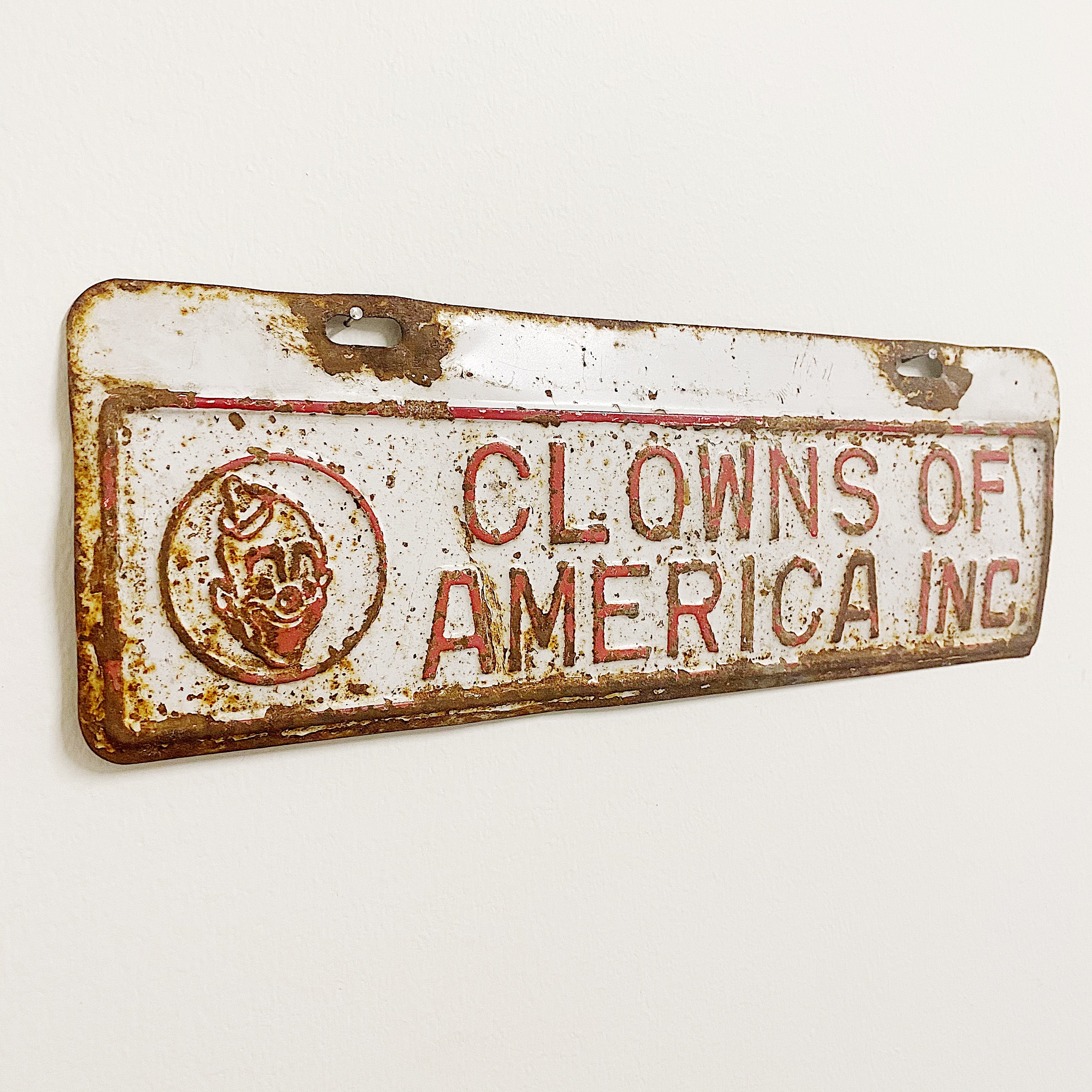 Vintage Clowns of America  License Plate | Rat Rod Culture