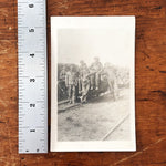 Antique Postcard of Railroad Lumber Workers | Early 1900s RPPC