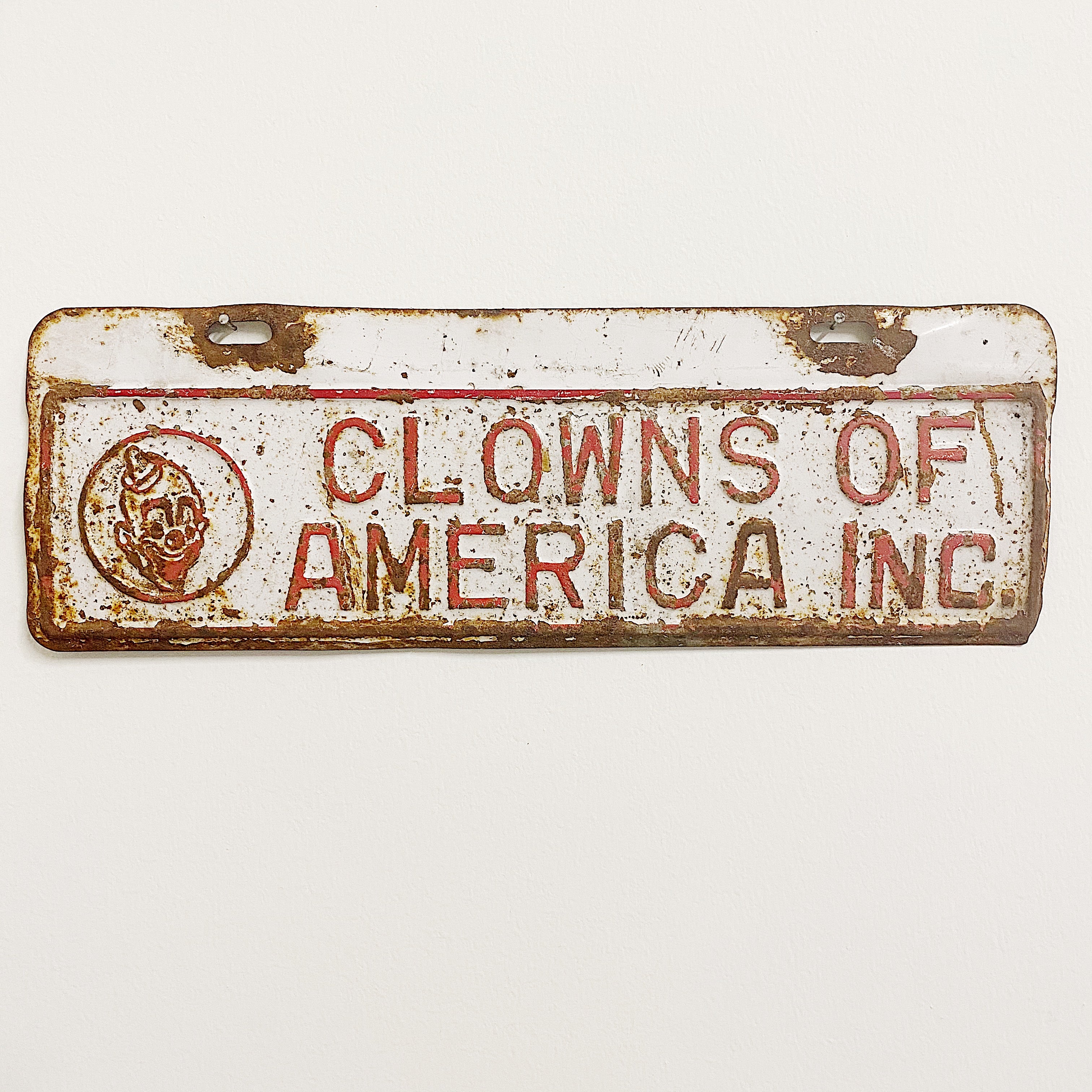 Vintage Clowns of America  License Plate | Rat Rod Culture